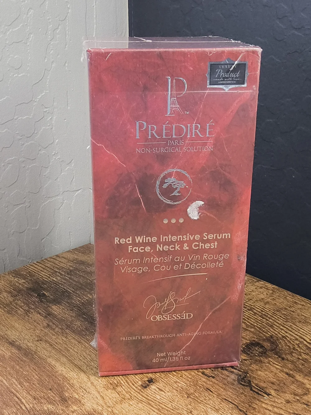 Red Wine Intensive Serum for Face, Neck & Chest - Red